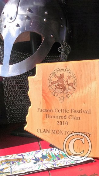 Tucson Celtic Festival 2016 Honored Clan Award to Clan Montgomery!